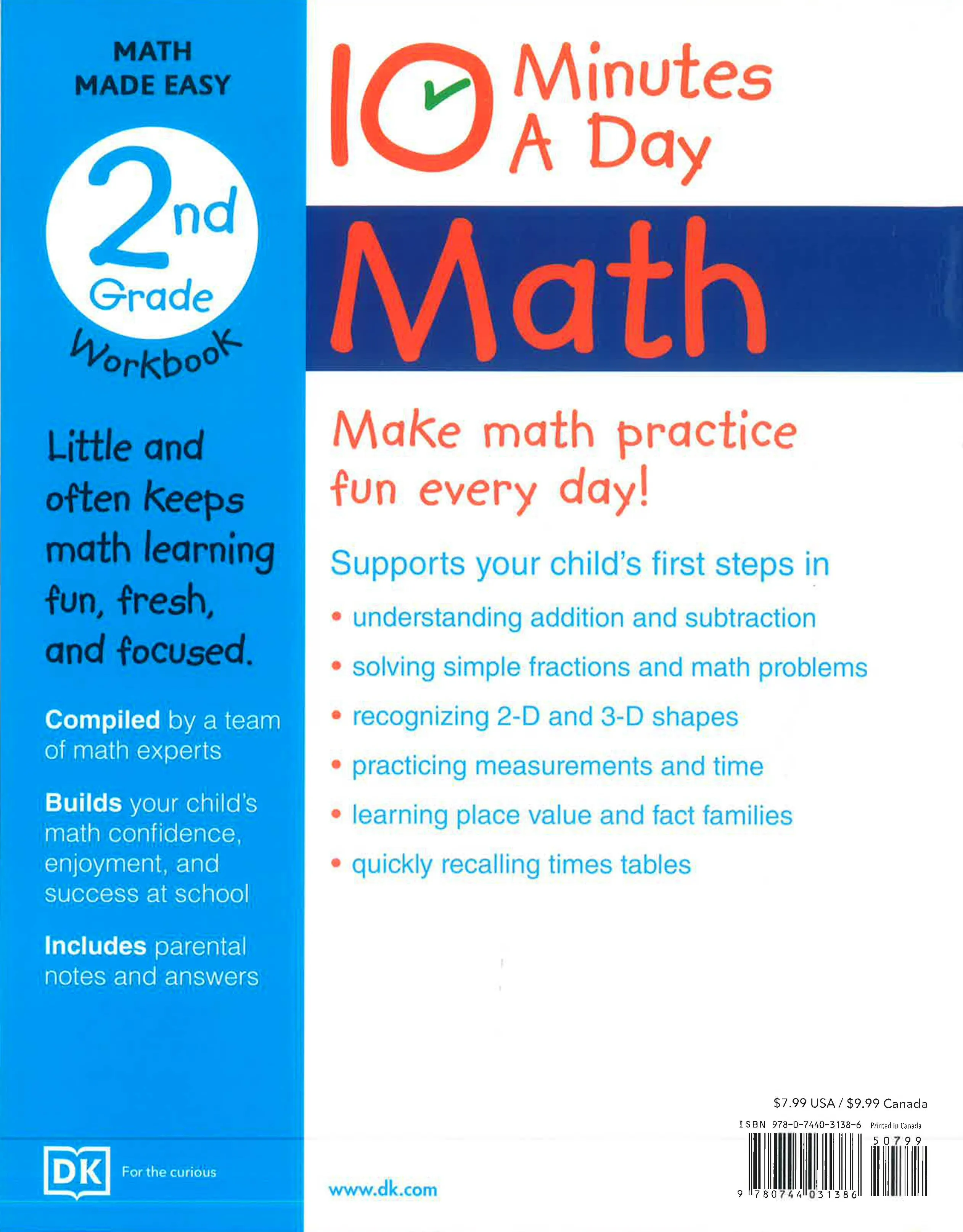 10 Minutes A Day Math, 2nd Grade