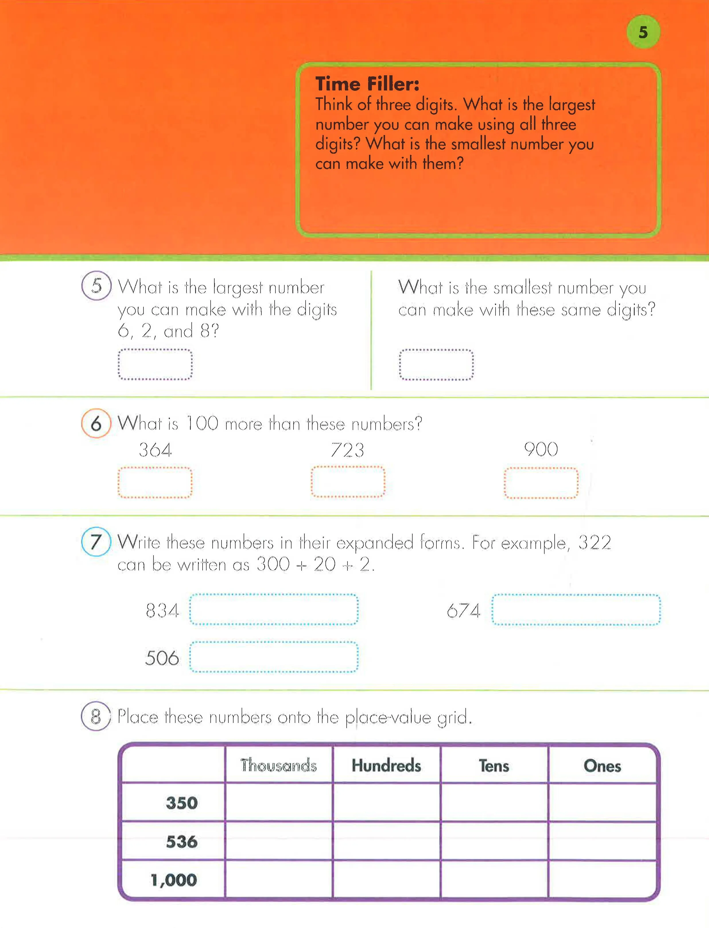 10 Minutes A Day Math, 3rd Grade