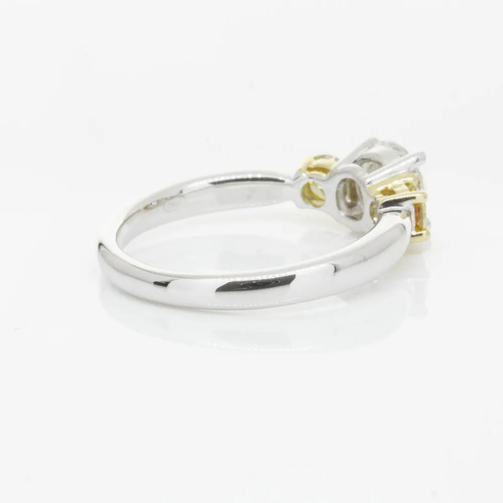 18ct White Gold 1.01ct Diamond Three Stone Ring