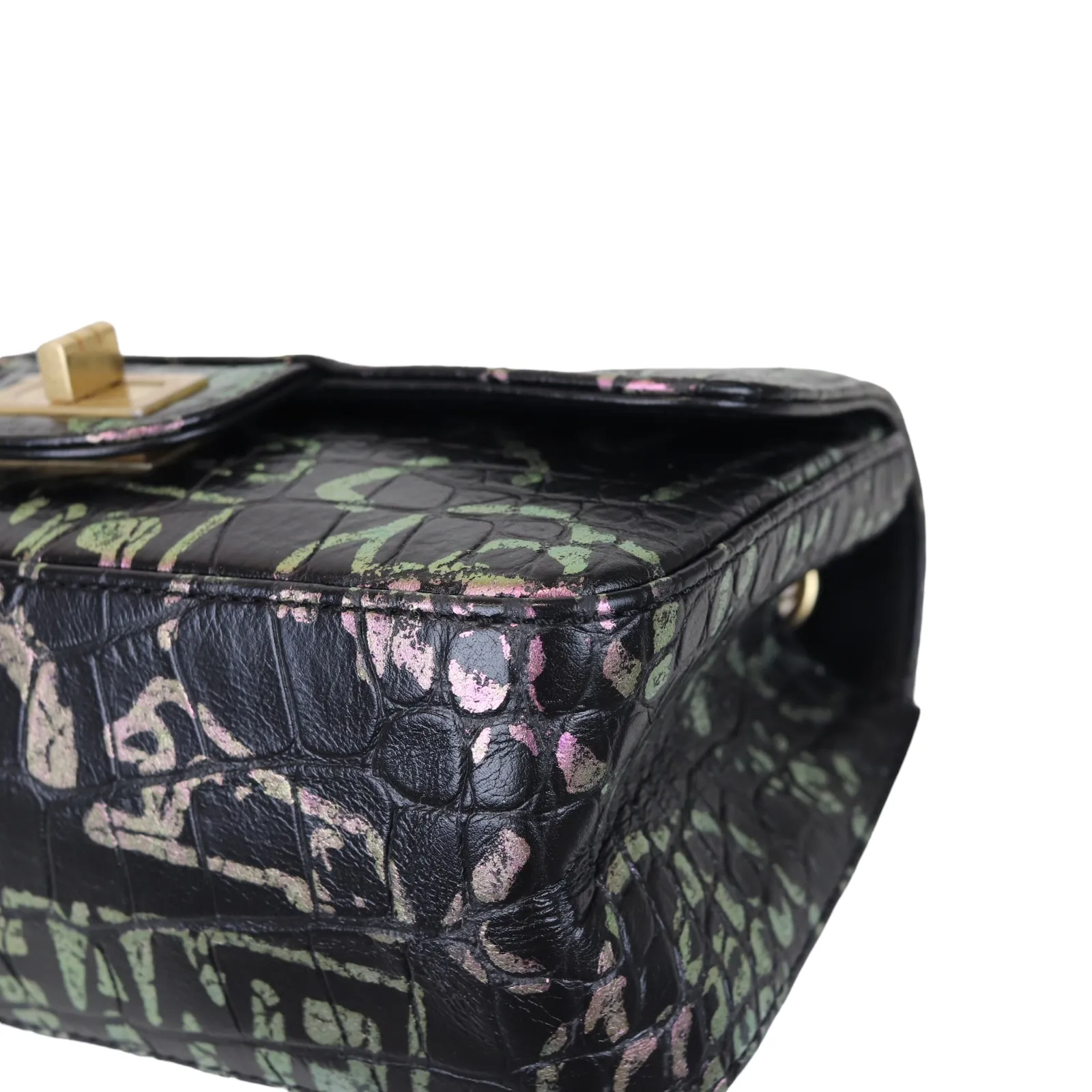 19A Graffiti Croc Embossed Mini 2.55 Reissue GHW