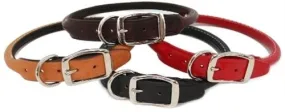 30" Rolled Round Leather Dog Collar - Many Colors 30" Rolled Round Leather Dog Collar - Many Colors