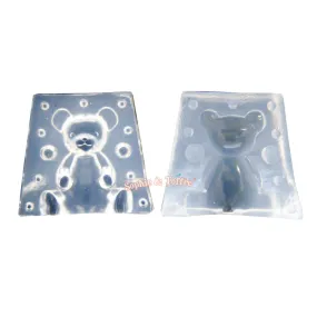 3D Kawaii Bear Silicone Mold 3D Kawaii Bear Silicone Mold