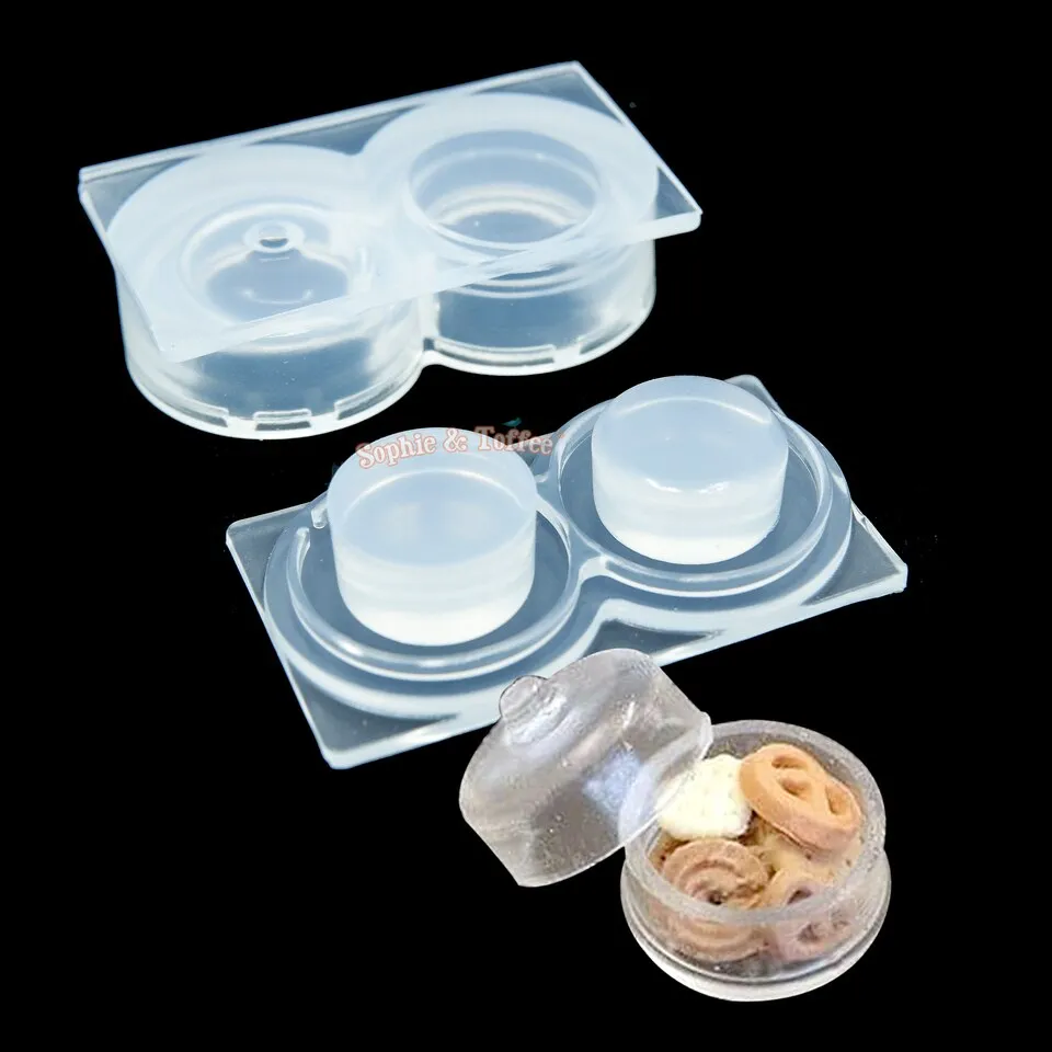 3D Miniature Pastry Container Silicone Mold