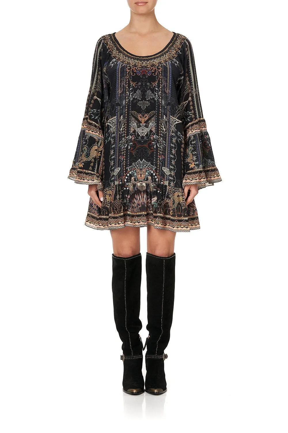 A LINE FRILL DRESS SON OF SEVEN QUEENS