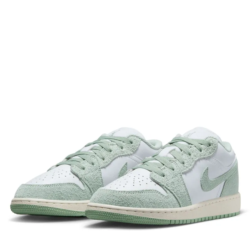 Air Jordan 1 Low SE (GS) - White/Seafoam