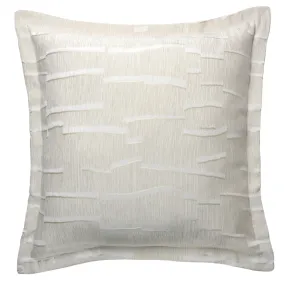 Alina Euro Sham, Ivory Striped Alina Euro Sham, Ivory Striped