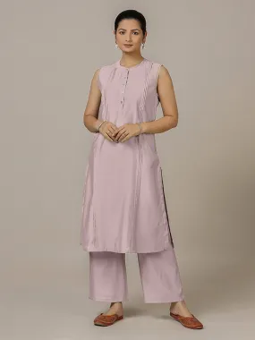 Alina x Rozaana | A Line Kurta in Lilac with Thread Work | Coords or Only Kurta Alina x Rozaana | A Line Kurta in Lilac with Thread Work | Coords or Only Kurta
