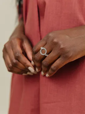 All Around Beaded Ring - Clear All Around Beaded Ring - Clear