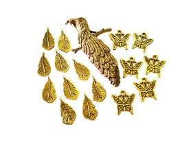 Antique Golden Pendants and Charms Combo Antique Golden Pendants and Charms Combo