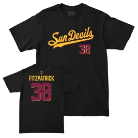 Arizona State Baseball Black Script Tee - Sean Fitzpatrick Arizona State Baseball Black Script Tee - Sean Fitzpatrick