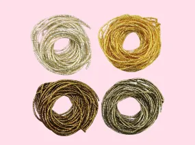 Asssorted Pack of Golden Bullion Wire / Nakshi Asssorted Pack of Golden Bullion Wire / Nakshi