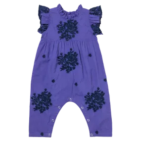 Baby Girls Jennifer Jumper - Royal Purple Embroidery Baby Girls Jennifer Jumper - Royal Purple Embroidery
