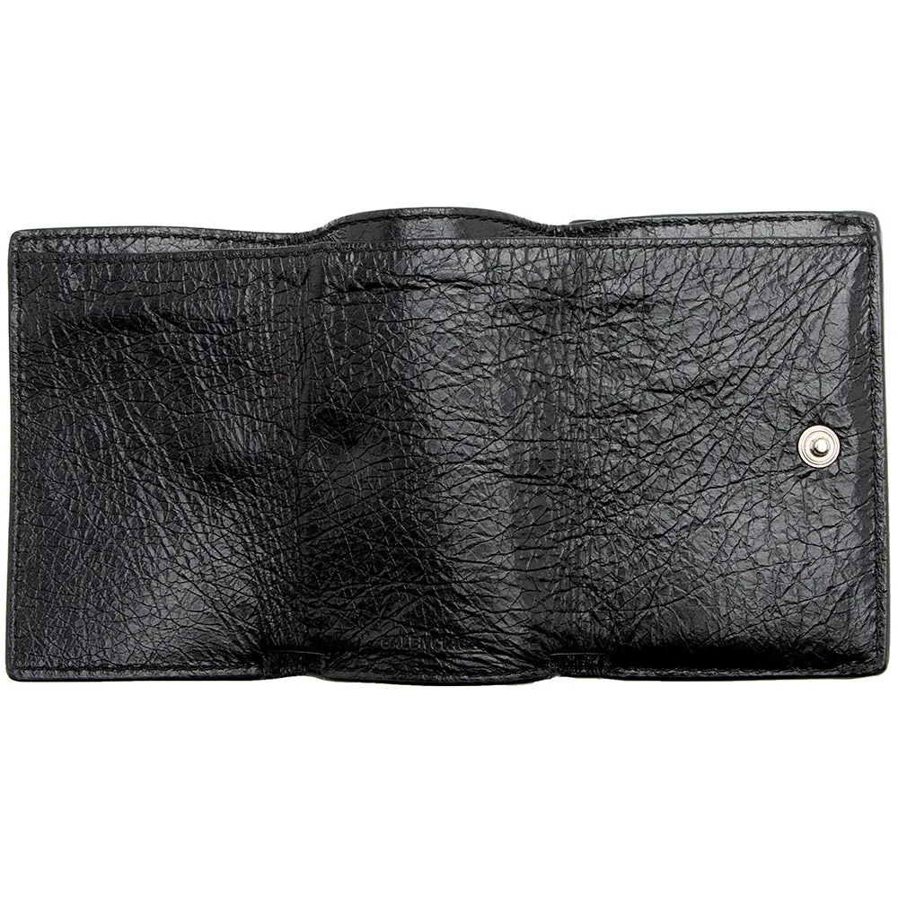 Balenciaga Leather Graffiti Mini Wallet (SHF-16612)