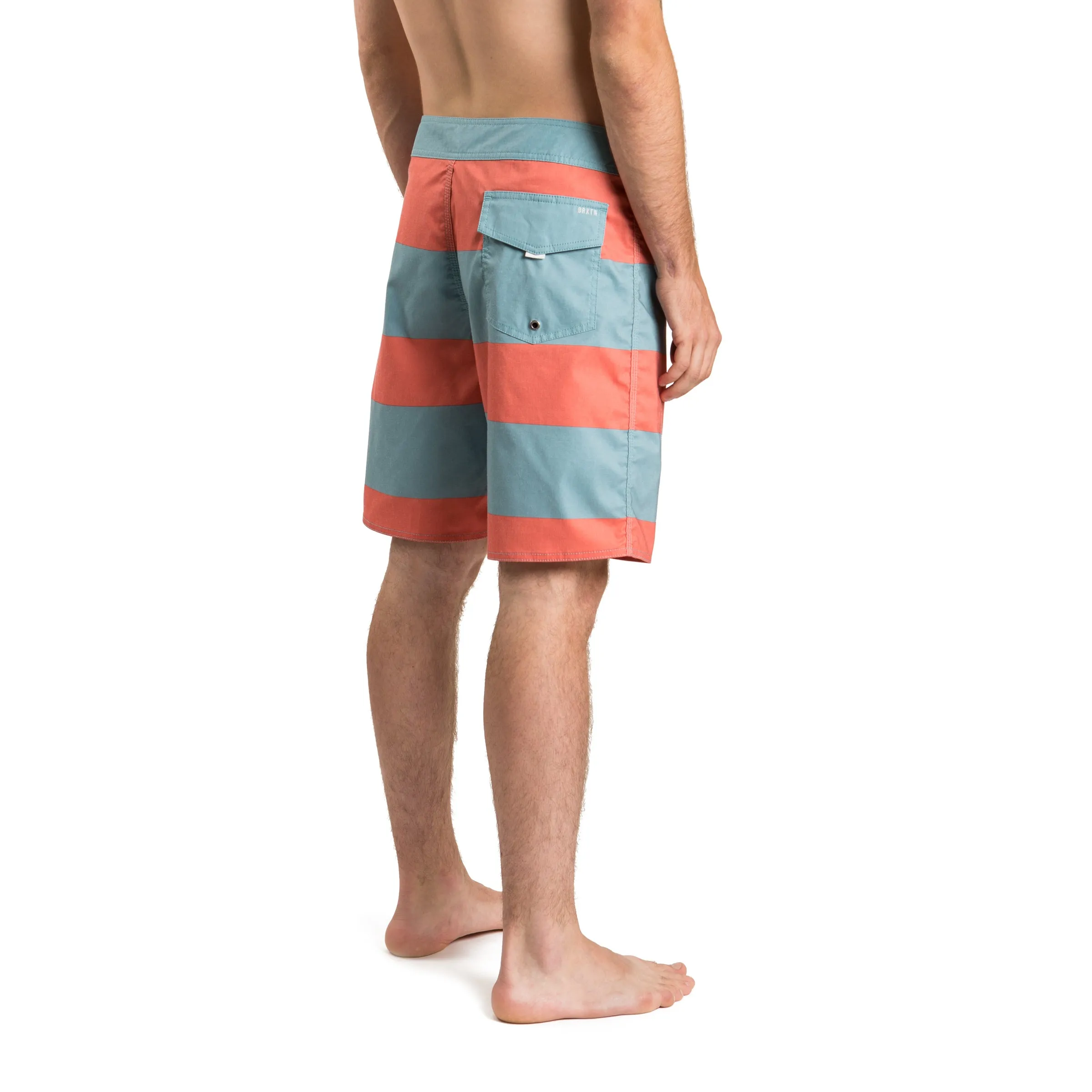 Barge Stripe Trunk - Smoke Blue/Burnt Sienna