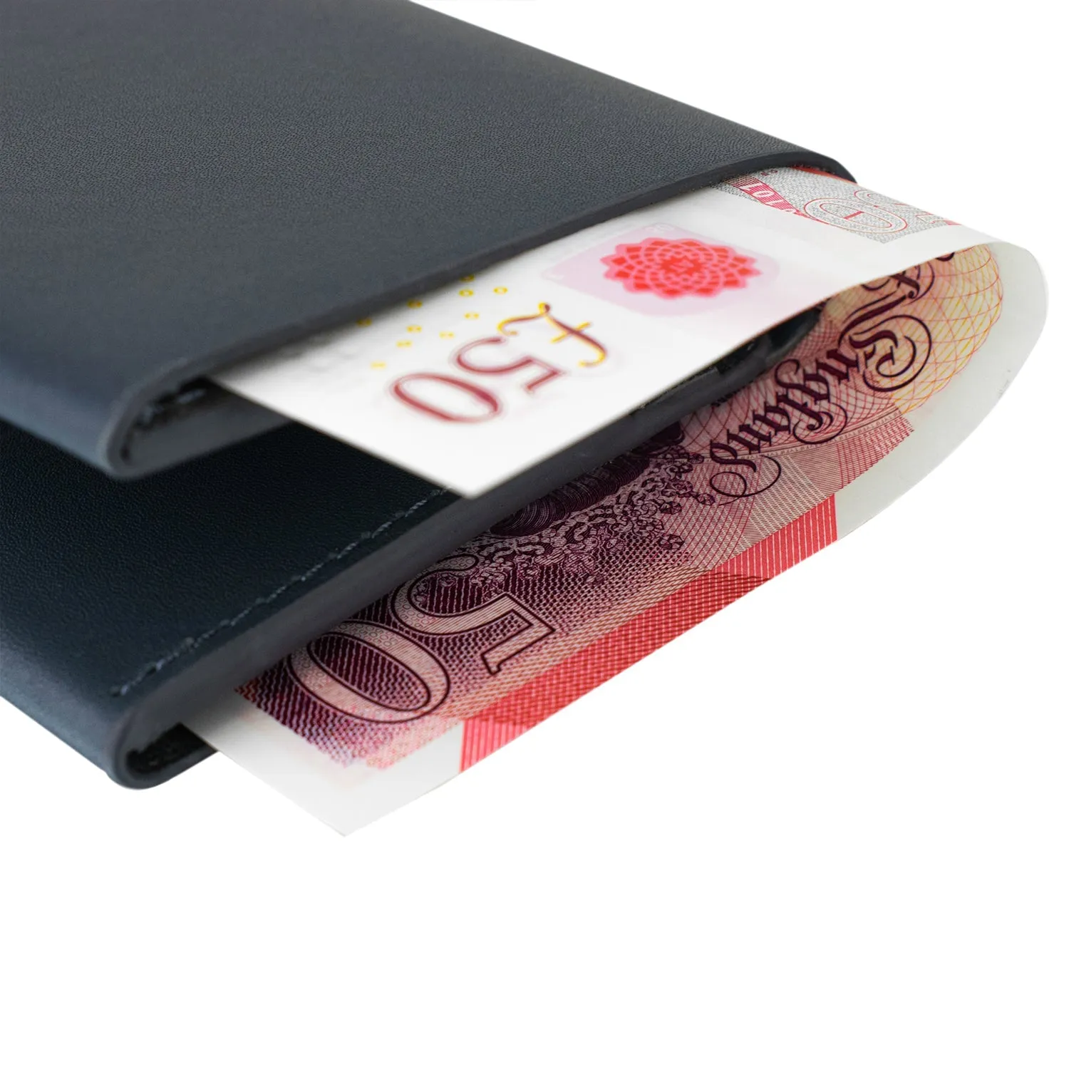 Bifold Wallet in Petrol Grey