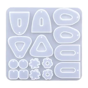 Big Retro Earrings Silicone Mold (2 pieces) Big Retro Earrings Silicone Mold (2 pieces)