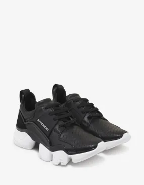 Black Leather Jaw Trainers Black Leather Jaw Trainers