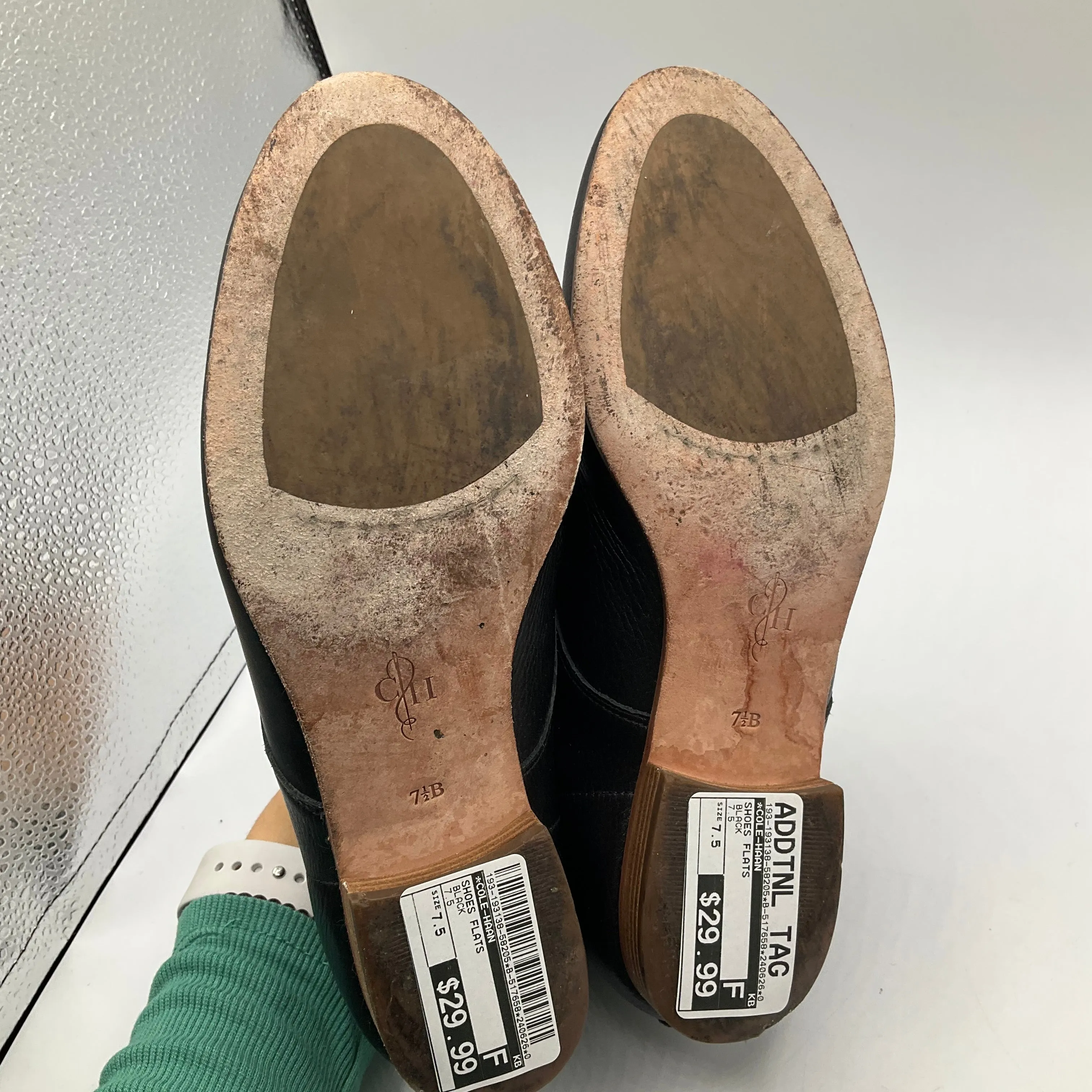 Black Shoes Flats Cole-haan, Size 7.5