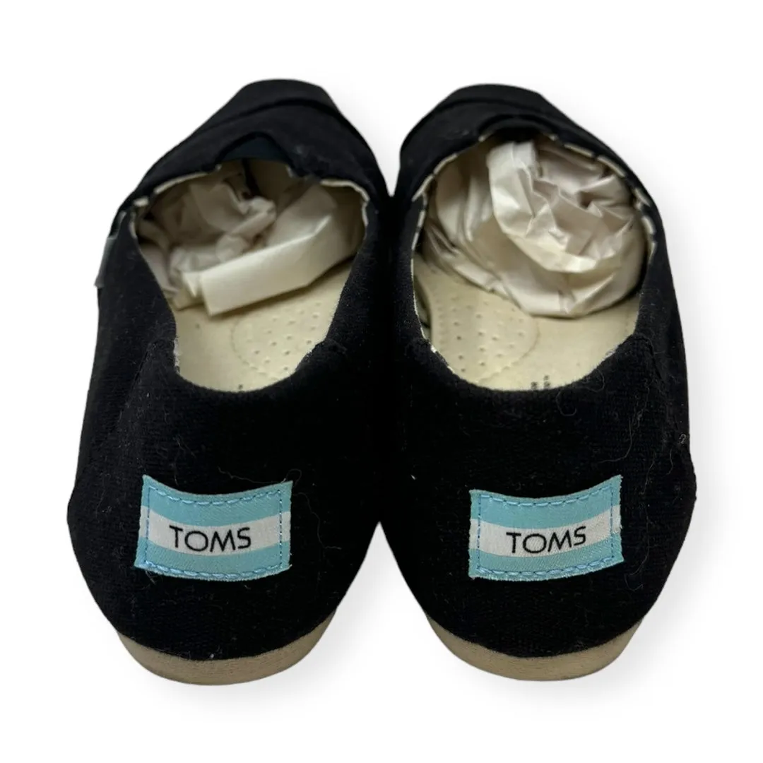 Black Shoes Flats Toms, Size 7