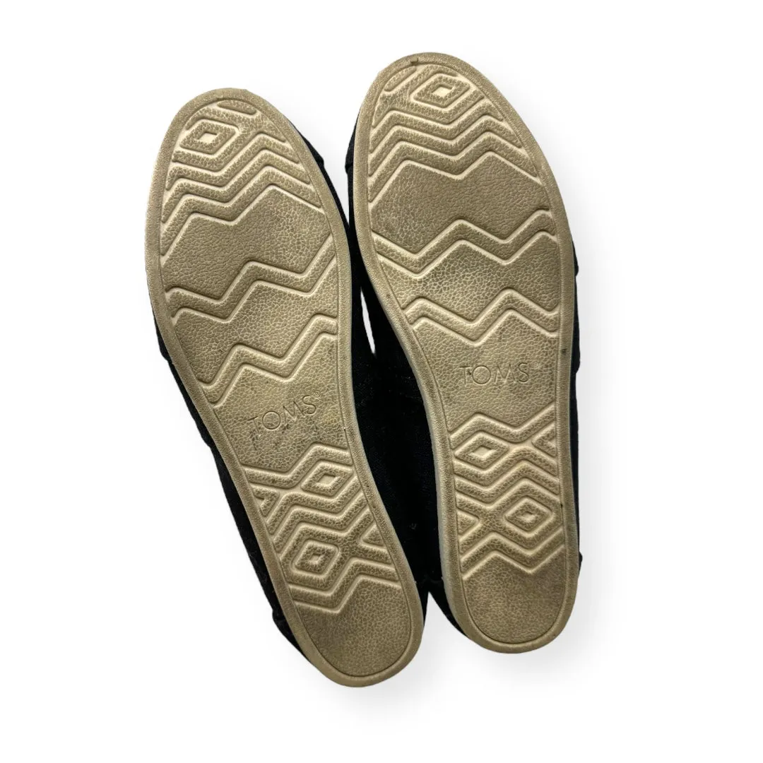 Black Shoes Flats Toms, Size 7