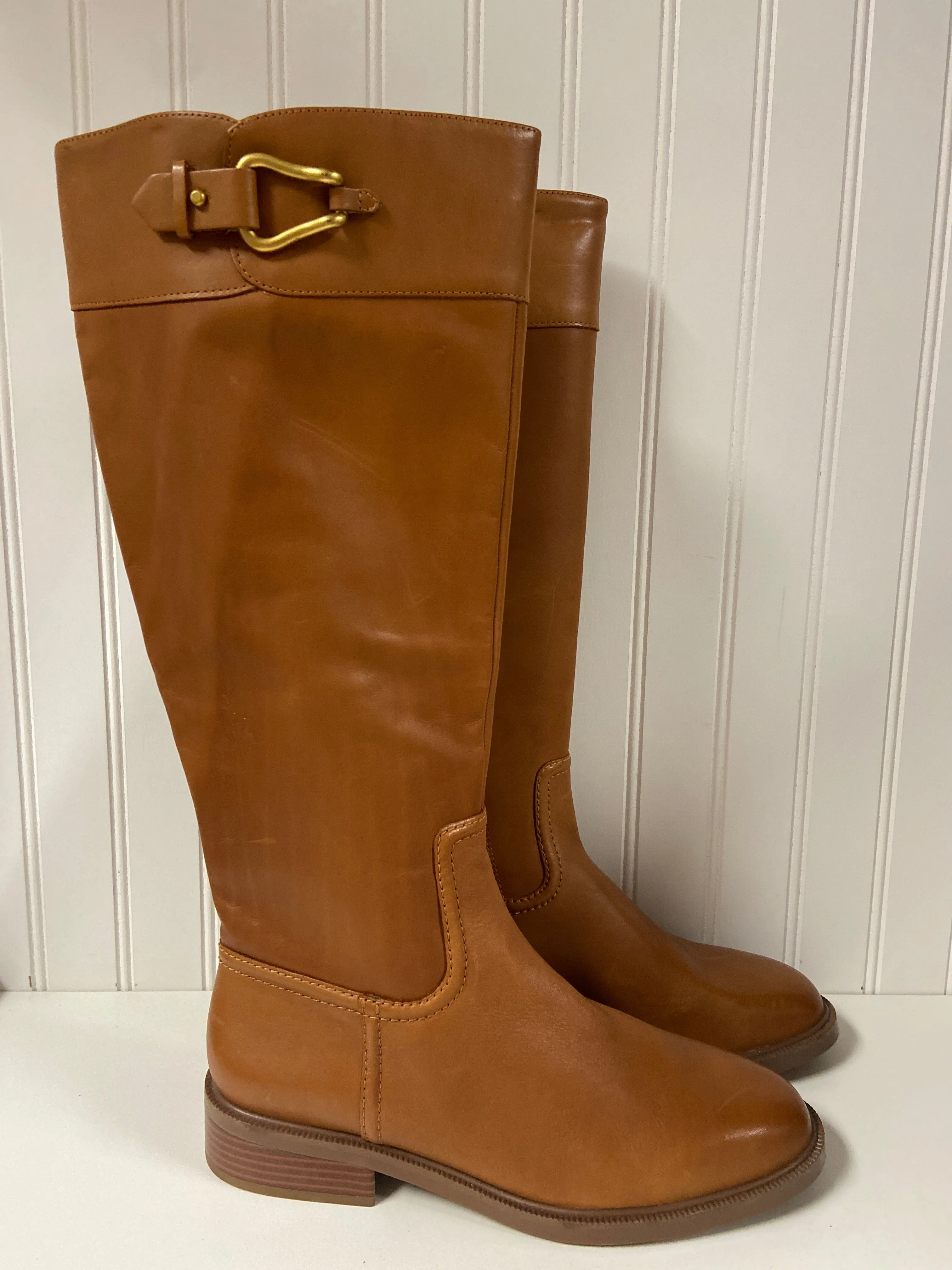 Boots Mid-calf Flats By Vince Camuto In Tan, Size: 10