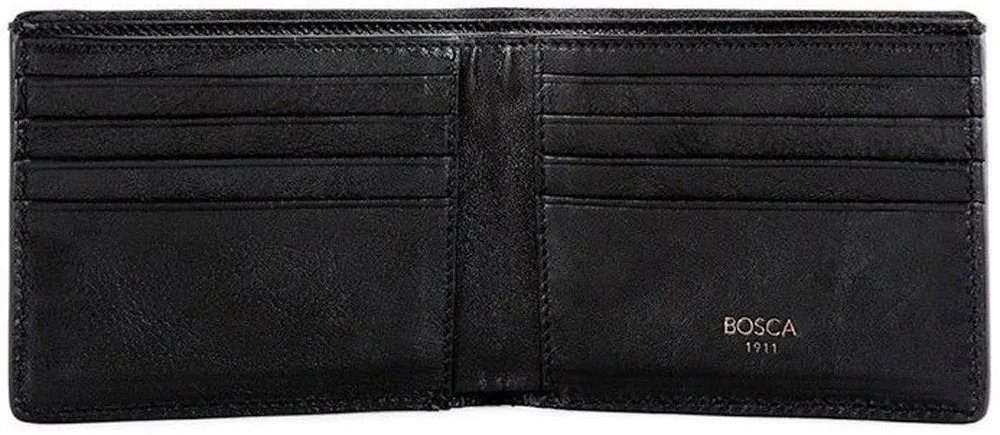 Bosca Men's Washed Collection 8 Pocket Deluxe Executive Wallet