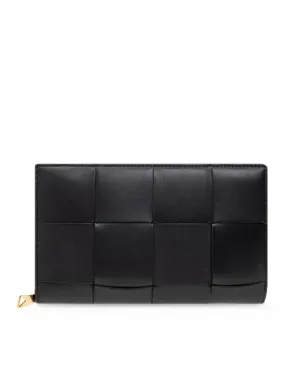 BOTTEGA VENETA BLACK LEATHER WALLET BOTTEGA VENETA BLACK LEATHER WALLET