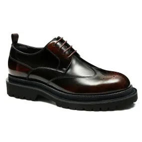 Brown brogue derby shoes Brown brogue derby shoes