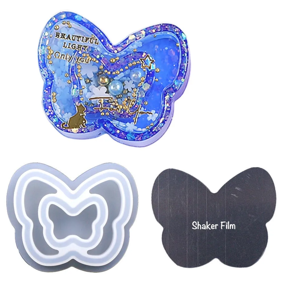 Butterfly Shaker Silicone Mold with Films (2 sets)