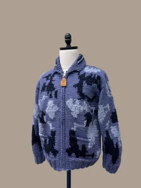 Canadian Knit Sweater - Camo Blue Canadian Knit Sweater - Camo Blue