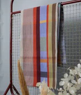 Cecil' Orange 100% Merino Wool Block Throw Cecil' Orange 100% Merino Wool Block Throw