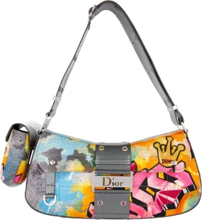 Christian Dior Spring 2004 Kaos Graffiti Columbus Pouch Bag Christian Dior Spring 2004 Kaos Graffiti Columbus Pouch Bag