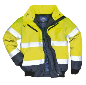 Class 3 Portwest Yellow Contrast Bomber 3-in-1 Jacket Class 3 Portwest Yellow Contrast Bomber 3-in-1 Jacket