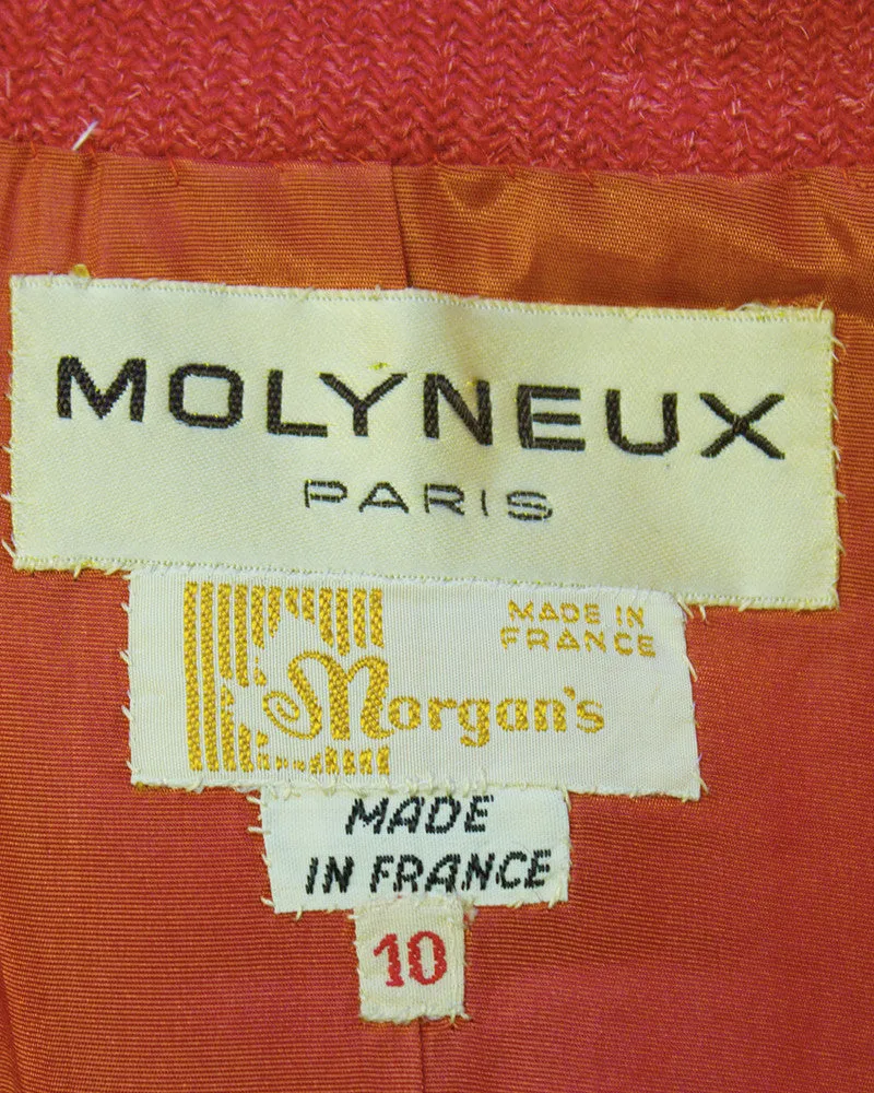 Coral Wool Skirt Suit