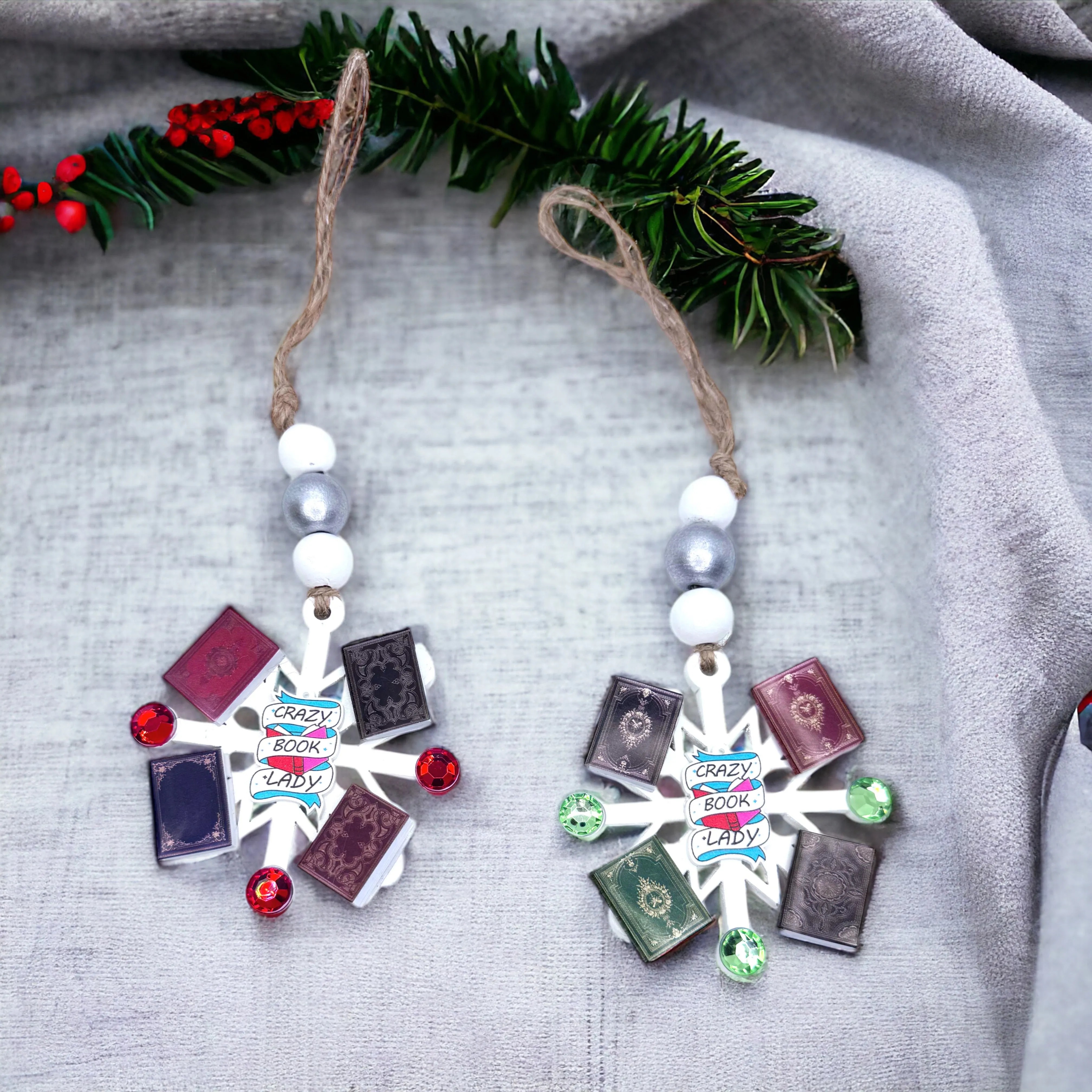 Crazy Book Lady Christmas Ornament: A Whimsical Tribute to Book Lovers!