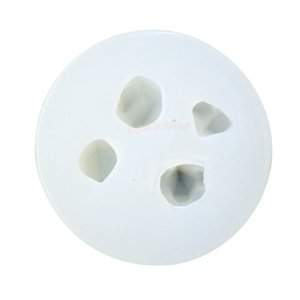 Crystal Gemstones Clear Silicone Mold (4 Cavity)