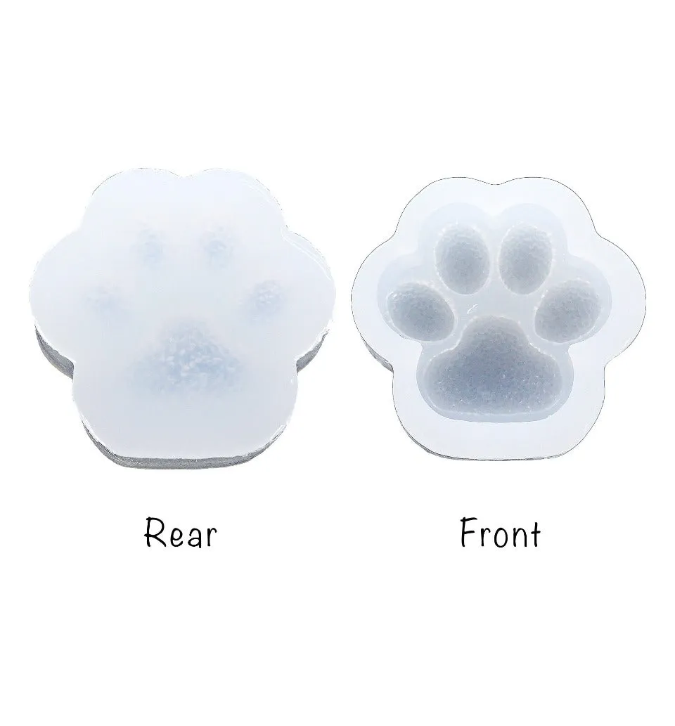 Crystal Studded Kitty Paw Silicone Mold