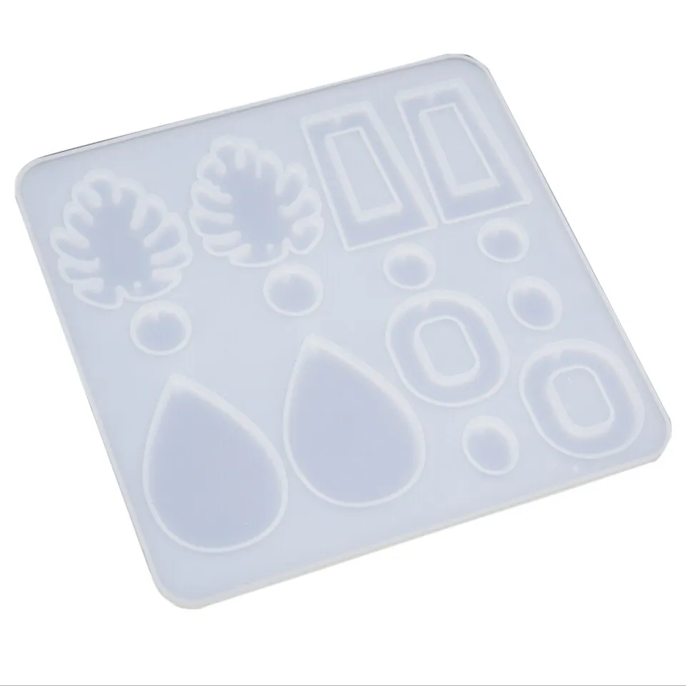 Dangling Leaf Loop Earrings Silicone Mold