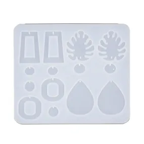 Dangling Leaf Loop Earrings Silicone Mold Dangling Leaf Loop Earrings Silicone Mold