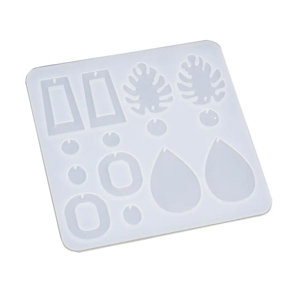 Dangling Leaf Loop Earrings Silicone Mold