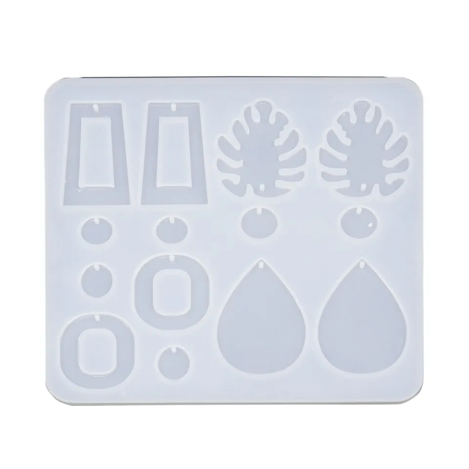 Dangling Leaf Loop Earrings Silicone Mold