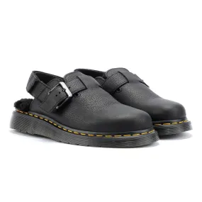 Dr. Martens Jorge II Fur Lined Leather Black Sandals Dr. Martens Jorge II Fur Lined Leather Black Sandals