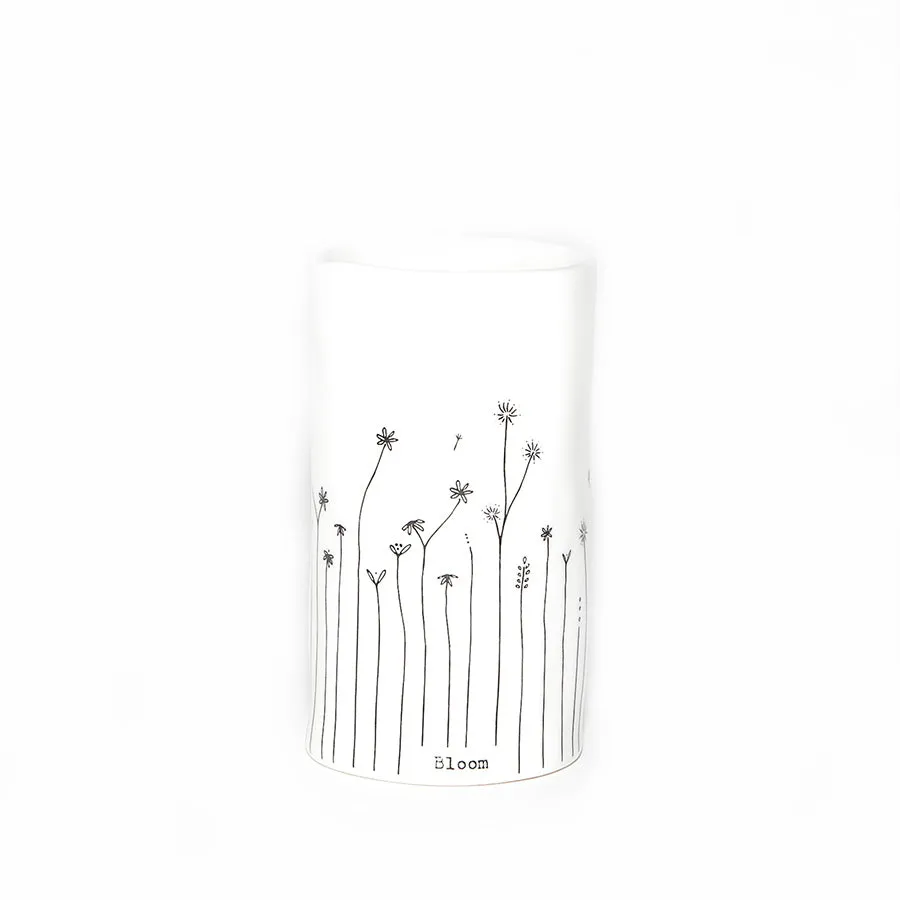 East of India Porcelain 'Bloom' Mini Vase