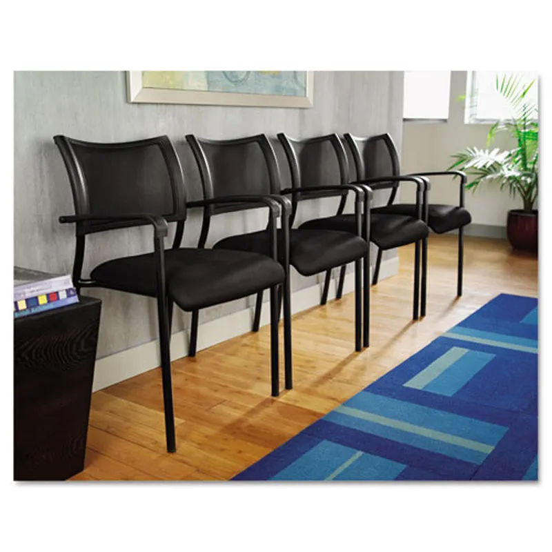 Eikon Stacking Mesh Guest Chair, Black (set of 2 chairs) w/Black Mesh