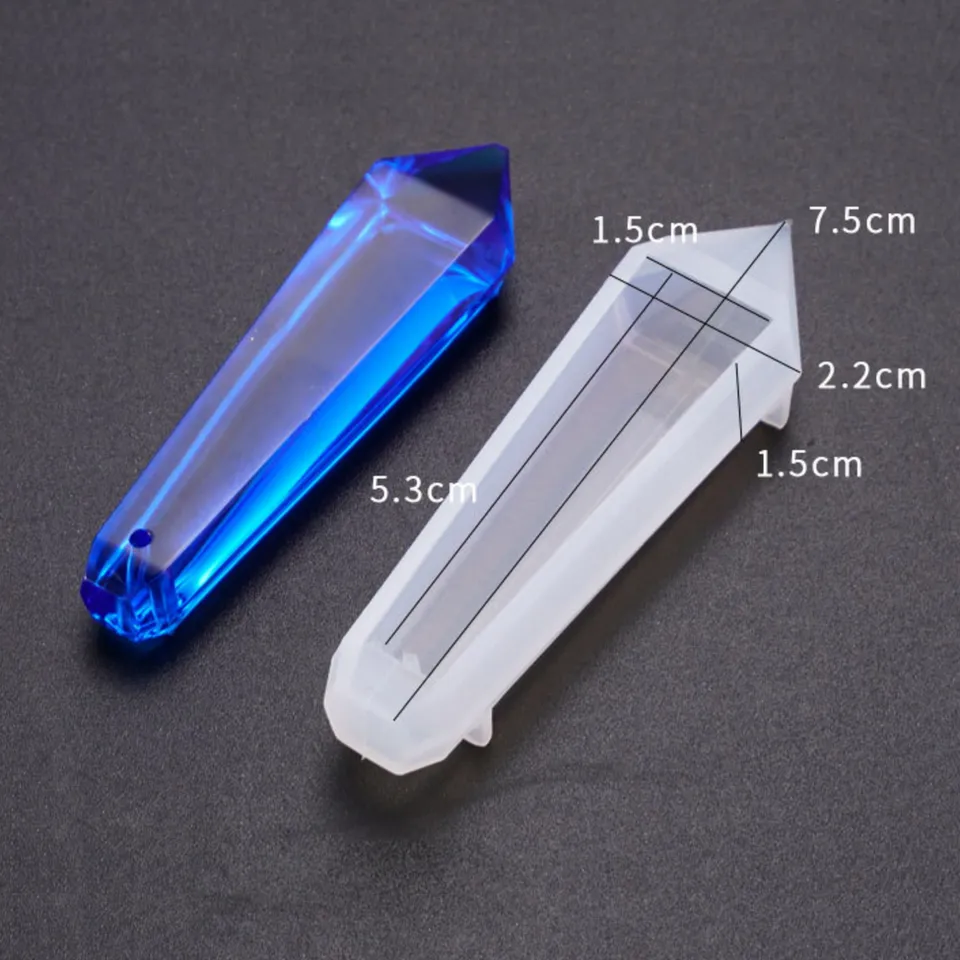 Flat Pointed Crystal Shards Silicone Mold