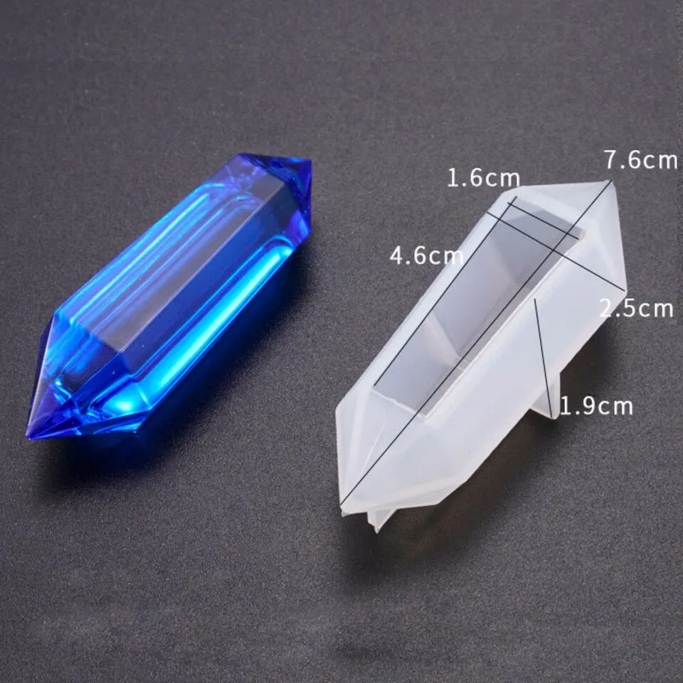 Flat Pointed Crystal Shards Silicone Mold