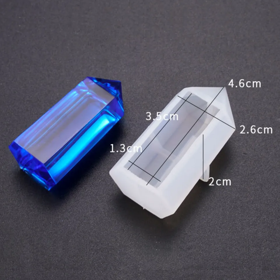 Flat Pointed Crystal Shards Silicone Mold