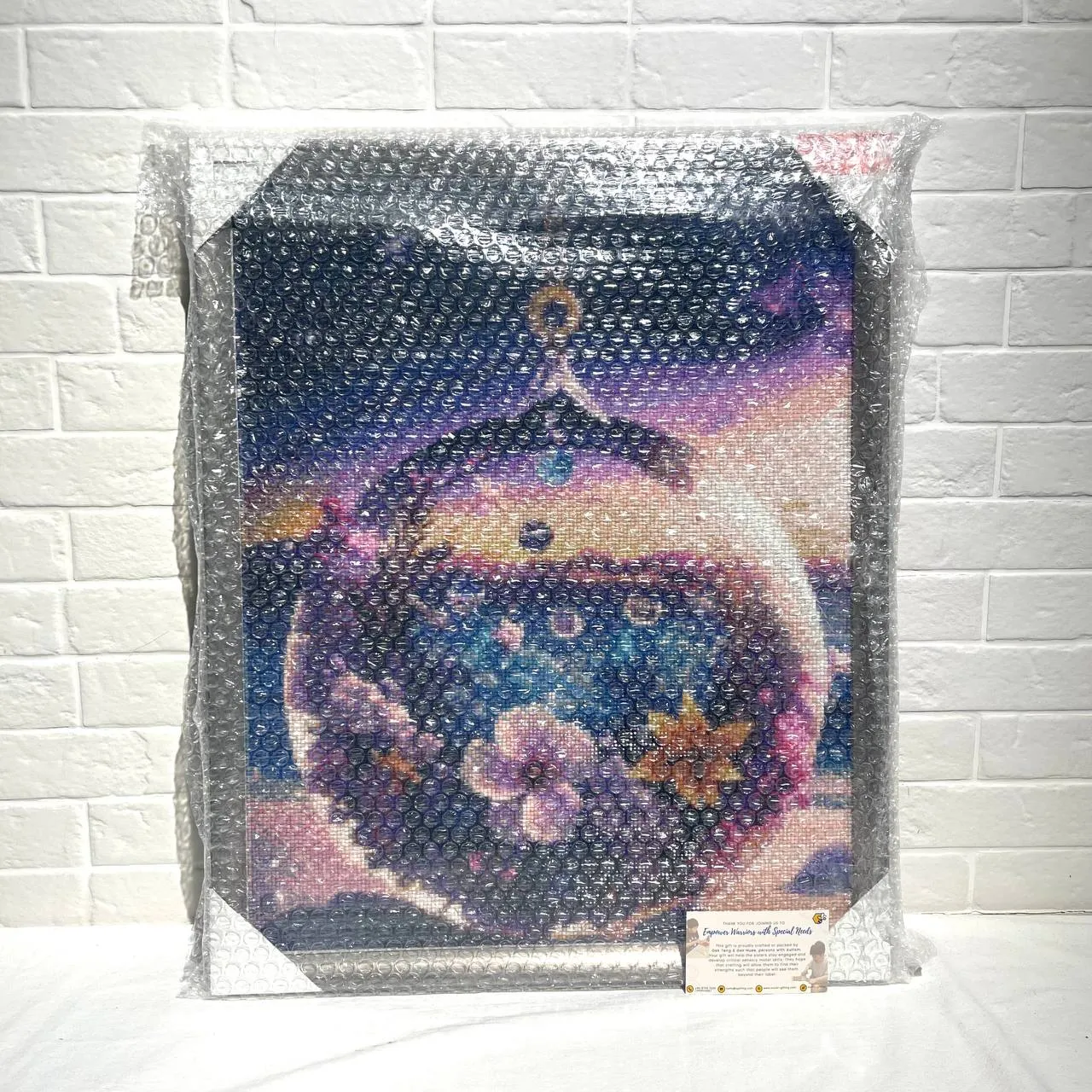Flower Bauble Diamond Art with Frame