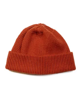 Found Feather Knit Watch Cap Merino Wool Orange Found Feather Knit Watch Cap Merino Wool Orange