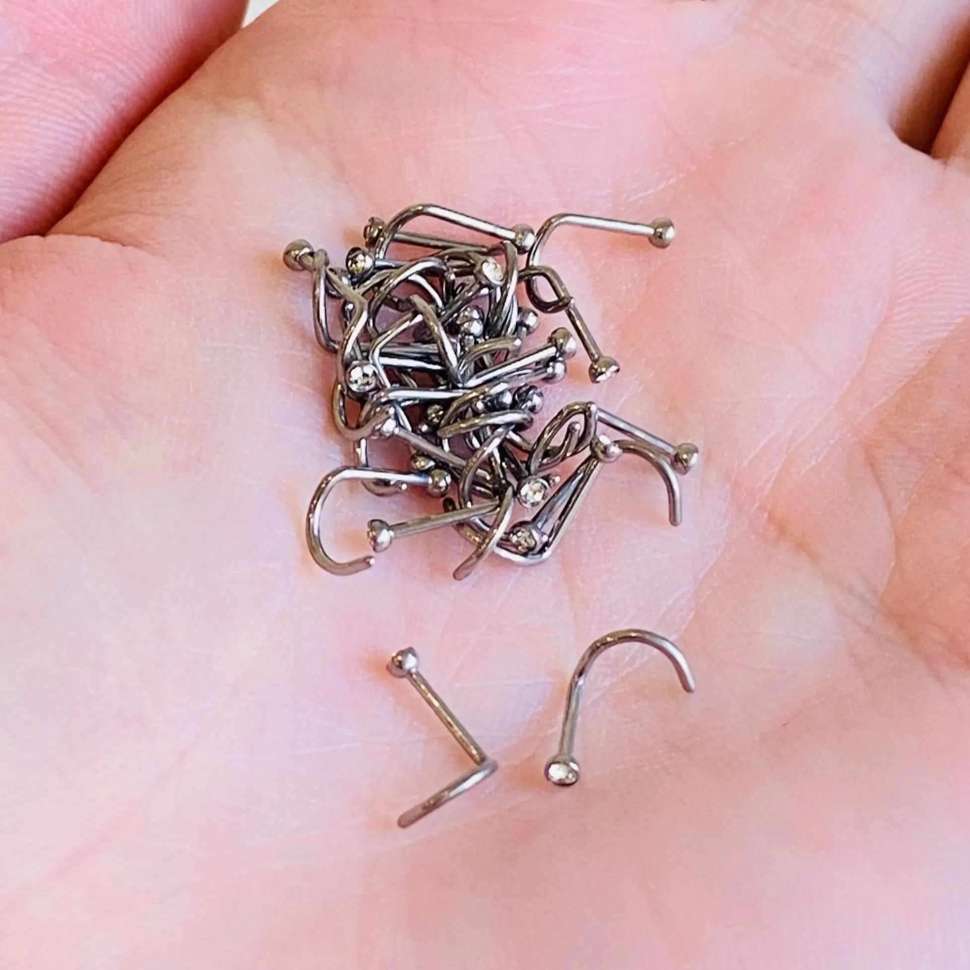 G23 Titanium Press Fit CZ Nose Screw